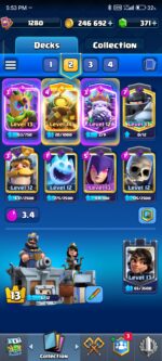 اکانت کلش رویال سطح کلکسیون 1280 کد 103983 - تصویر 3