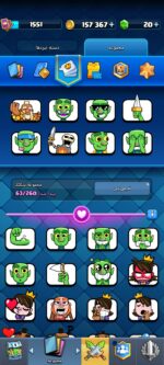 اکانت کلش رویال سطح کلکسیون 123 کد 104696 - تصویر 7