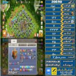 اکانت کلش آف کلنز تاون هال 16 لول ۱۶۷ کد 20690
