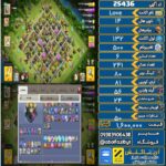 اکانت کلش آف کلنز تاون هال 14 لول 132 کد 25436