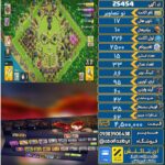 اکانت کلش آف کلنز تاون هال 17 لول 226 کد 25454