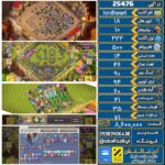 اکانت کلش آف کلنز تاون هال 18 لول 222 کد 25476