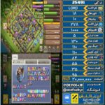 اکانت کلش آف کلنز تاون هال 18 لول 278 کد 25491