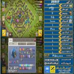 اکانت کلش آف کلنز تاون هال 12 لول 65 کد 25517