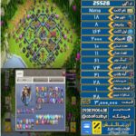 اکانت کلش آف کلنز تاون هال 18 لول 164 کد 25528