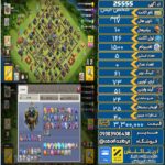 اکانت کلش آف کلنز تاون هال 17 لول 166 کد 25555