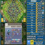 اکانت کلش آف کلنز تاون هال 13 لول 121 کد 25582