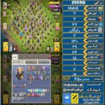 اکانت کلش آف کلنز تاون هال 11 لول 77 کد 25590
