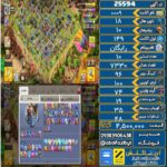 اکانت کلش آف کلنز تاون هال 18 لول ۱۴۹ کد 25594
