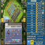اکانت کلش آف کلنز تاون هال 15 لول 157 کد 25598