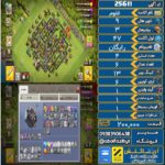 اکانت کلش آف کلنز تاون هال 9 لول 47 کد 25611