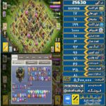 اکانت کلش آف کلنز تاون هال 17 لول 199 کد 25630