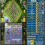 اکانت کلش آف کلنز تاون هال 15 لول 154 کد 25635