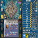 اکانت کلش آف کلنز تاون هال 16 لول 203 کد 25636