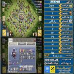 اکانت کلش آف کلنز تاون هال 15 لول 47 کد 25648