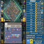 اکانت کلش آف کلنز تاون هال 18 لول 242 کد 25662