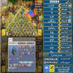 اکانت کلش آف کلنز تاون هال 12 لول ۱۰۴ کد 25684